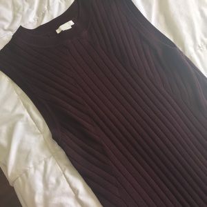 H&M dark red sweater dress